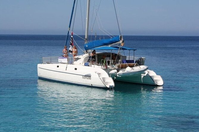 2-Catamaran tour from Cannigione to the Maddalena Archipelago - Onboard food, drinks, and the “real vacation” feel