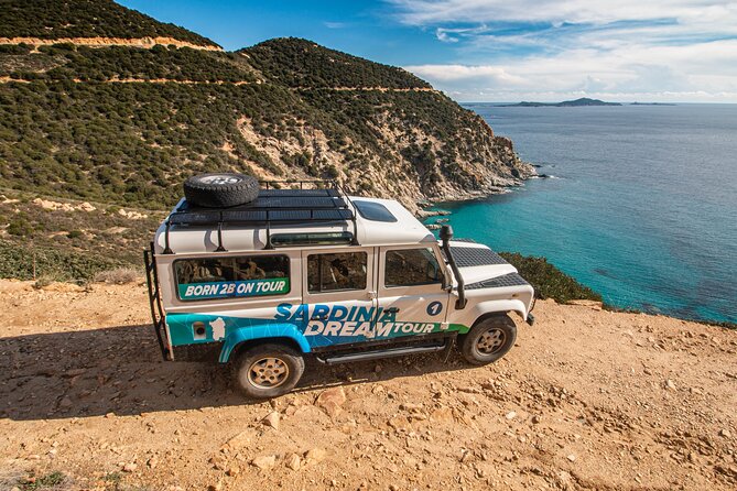 4x4 Mountains And Beaches - Chia area - Su Giudeu: the main beach stop and your snorkeling window