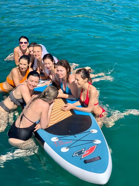 Alghero escursione in barca con pranzo giornata intera - Stop 2 at the start: coffee break, photos, then snorkeling and SUP (45 minutes)