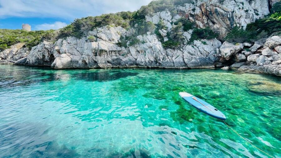 Alghero: Full day on a catamaran in Porto Conte Natural Park - The boat setup: shade, shower, SUP, and practical comfort