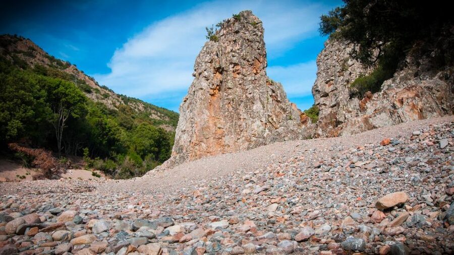 Arzana: Mt. Gennargentu, Piricanis Gorges, & Waterfall Hike - River crossings and balancing on stones