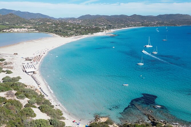 Beach Tour Porto Giunco and Cala Sinzias from Cagliari - Leonardo da Vinci panoramic road: Punta Molentis, Cala Regina, Devil’s Saddle