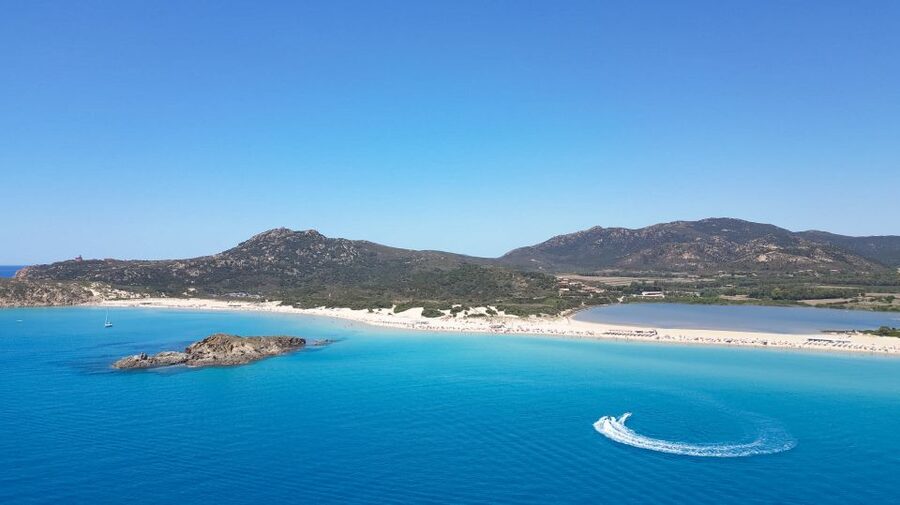Beachtour to Chia & Tuerredda from Cagliari - Chia Beach time: swim, snorkel, and settle in