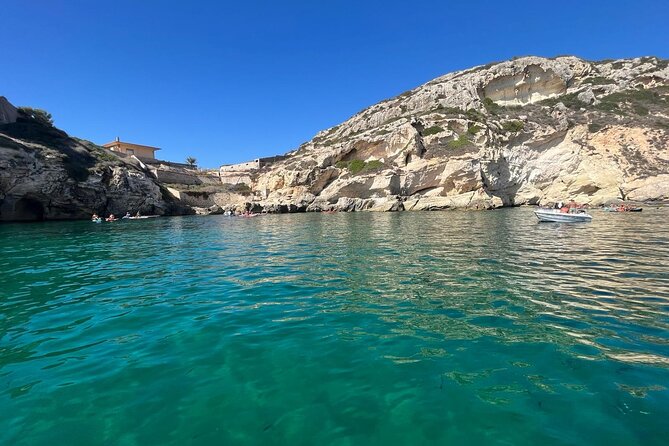 Boat excursion from Marina Piccola Cagliari with aperitif - Cala Mosca: When the Trip Gives You the Most Freedom