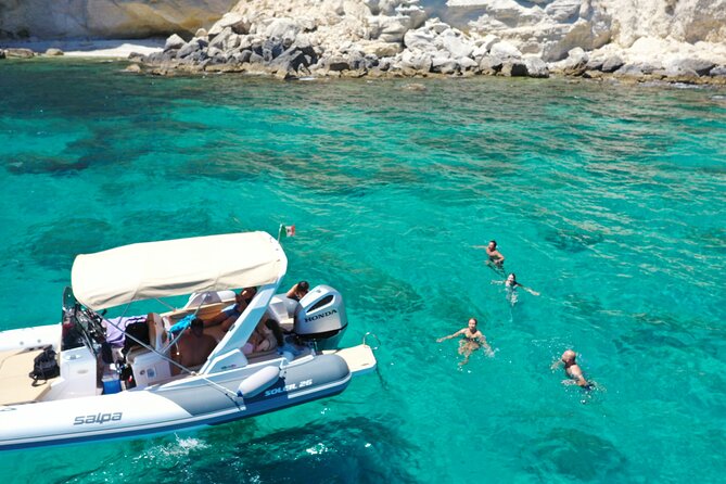 Cagliari Boat Tour 4 Stops .Possible Sighting of Dolphins - What you get for $72.59: value that actually makes sense