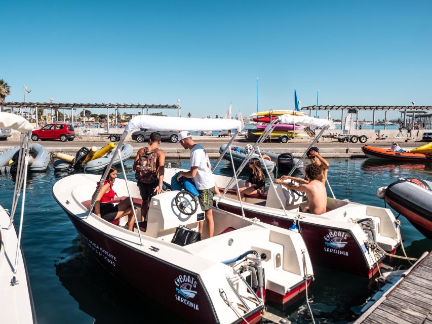 Cagliari: Electric Boat Rental at Marina Piccola - Price and value: $158.60 for up to 7 people