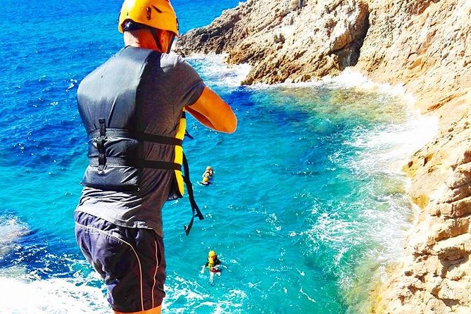 Cagliari Shore Excursion: Professional Guided Coasteering - Walking the inter-tidal rocks: how the sea changes the route