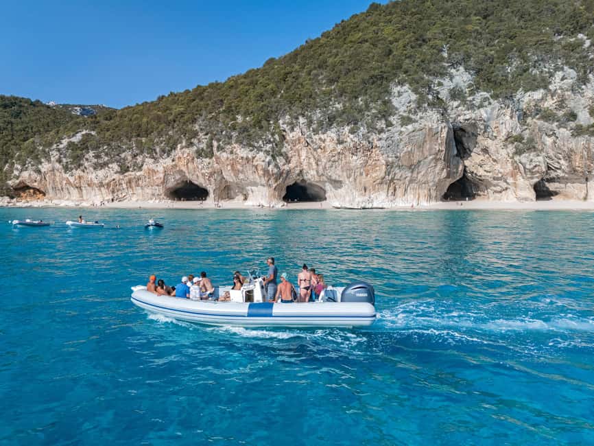 Cala Gonone: Gulf of Orosei Dinghy Cruise with Swim Stops - Beach anchor stops: how cala time really plays out
