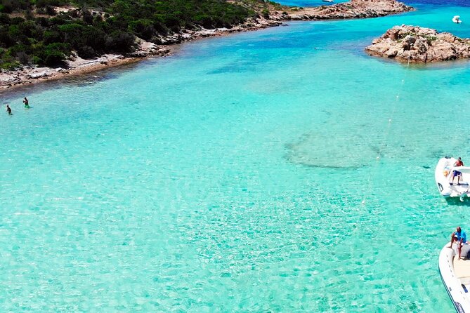 Daily excursion by dinghy to the Maddalena Archipelago - Pink Beach from the boat: famous color, no stepping on the sand