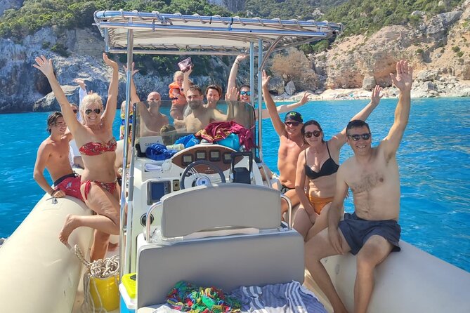 Dinghy tour Cala Goloritze Mariolu Biriala and Grotta del Fico - Grotta del Fico: guided cave tour with steel walkways and a 18°C surprise