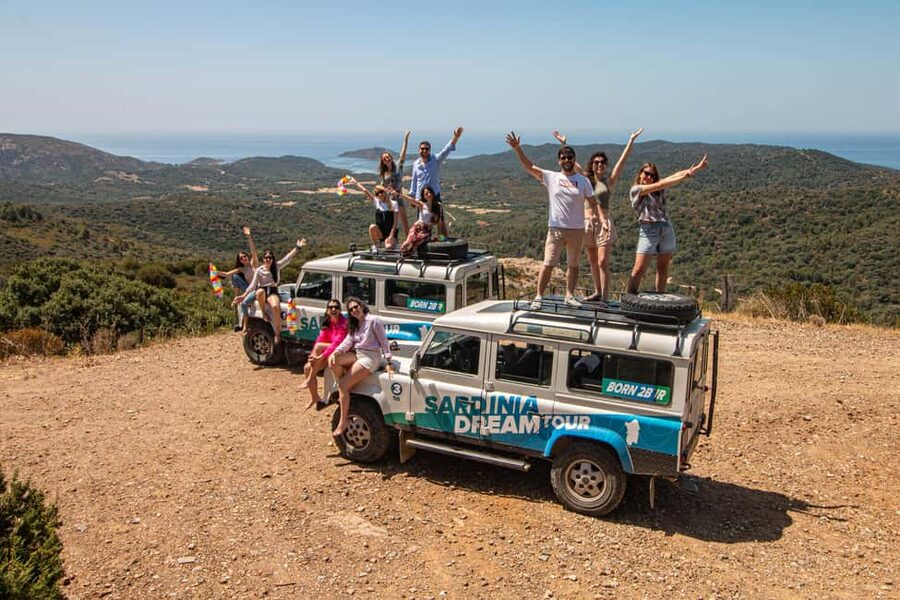From Cagliari: 4x4 Mountains & Beaches of Chia area - Su Giudeu Beach: two hours that can go fast