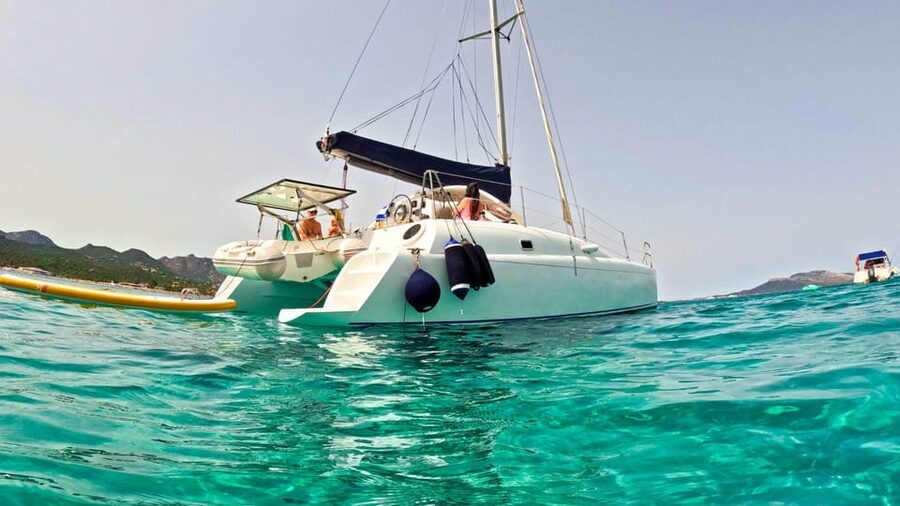 From Olbia: Tavolara or Cala Moresca Catamaran Tour - Aperitif and Lunch onboard: Sardinian comfort food, not sad catering