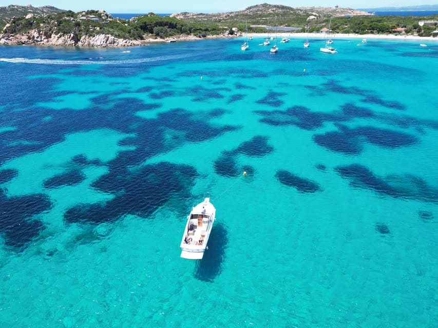 From Palau/La Maddalena: All inclusive Yacht Tour - Spargi and the Cala Soraya / Cala Granara swim stops
