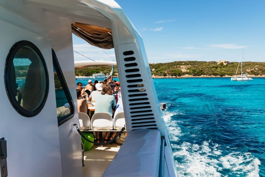 From Palau: La Maddalena Islands Full-Day Trip by Boat - Spargi: your first big beach break at Cala Corsara