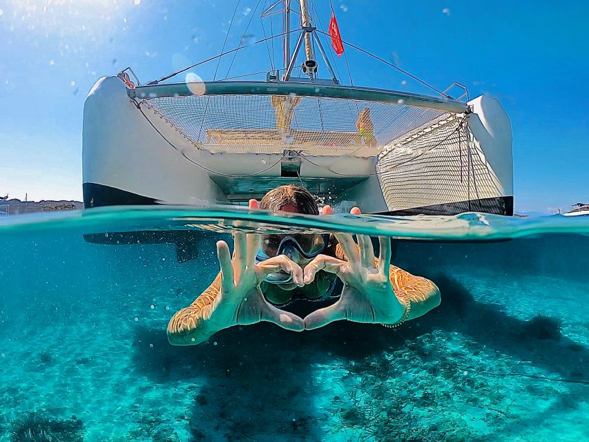 From Palau: Maddalena Archipelago Catamaran Tour with Lunch - From Palau Onto a Catamaran That’s More Than Just Transport
