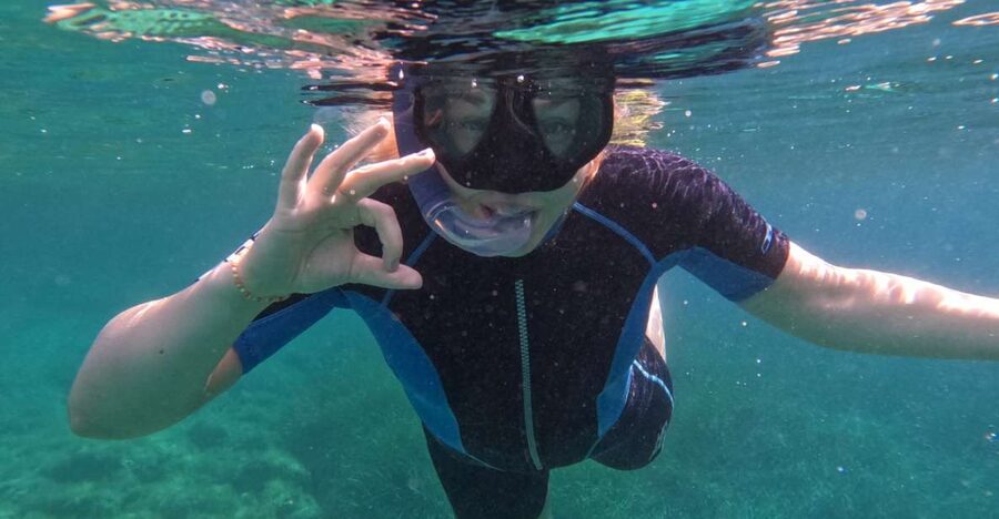 From San Teodoro: snorkeling in the pools of Molara - Molara Natural Pools: how the snorkeling feels in real life