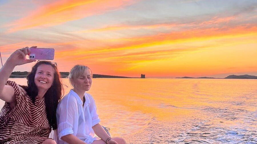 From Stintino: aperitif on a catamaran at sunset - The aperitif and dinner: a real Sardinian meal on the water