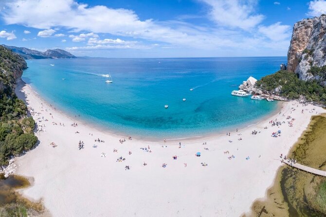 Full Day Cala Gonone and Gulf of Orosei Mini Cruise - Cala Luna: golden sand, turquoise water, and a cliff-fed freshwater story