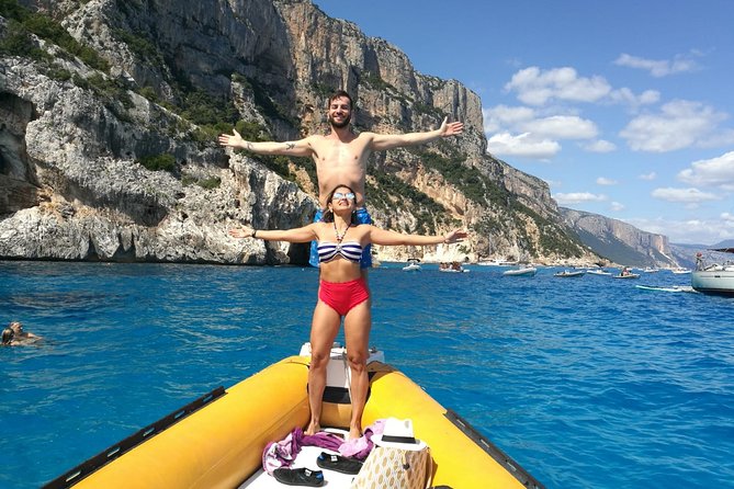 One day tour in rubber dinghy in the Gulf of Orosei with Skipper - Grotta del Fico Option or Cala Biriola: How to Choose Your Final Hour