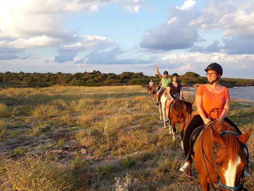Orosei: horse riding on the beach - Marina di Orosei beaches: Santa Maria and Foghe Pizzinna