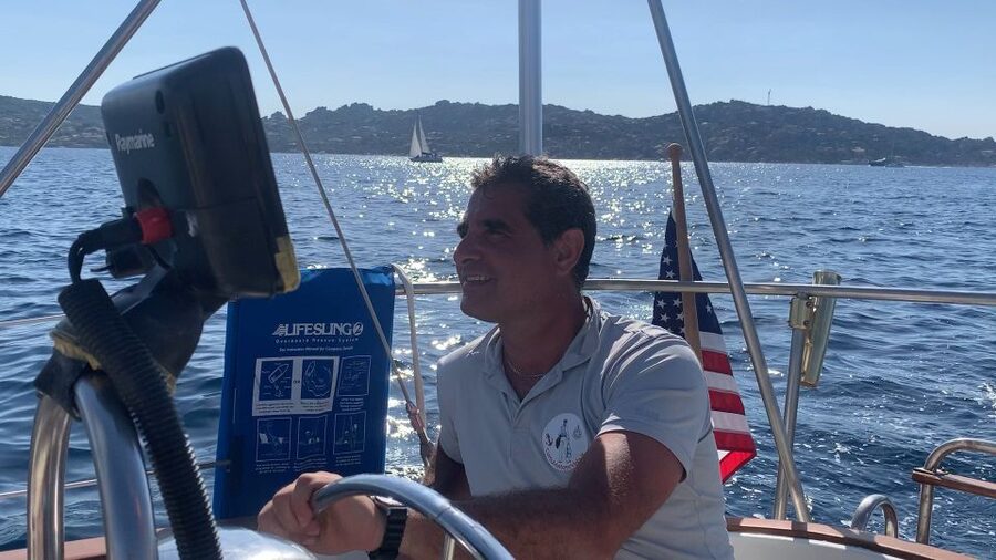 Sailing Maddalena Archipelago with a USCG licensed captain - Aperitif on board: salami, cheese, and prosecco at anchor