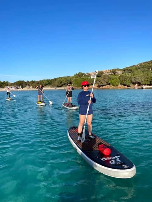 Spiaggia delle vacche: Stand Up Paddle Tour and breakfast - Entering the water: the first lesson and practice session