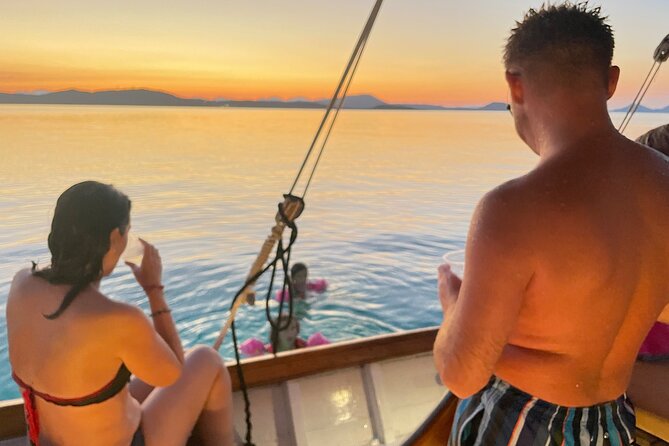 Sunset Tour on Vintage Sailing Ship to Tavolara. - Stop 1: Marina Protetta Waters and the Cavalli Islands Views