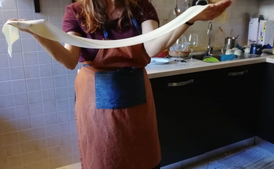 Traditional Sardinian Lunch and Cooking Class In Cagliari - Getting set up in Damiano’s home kitchen
